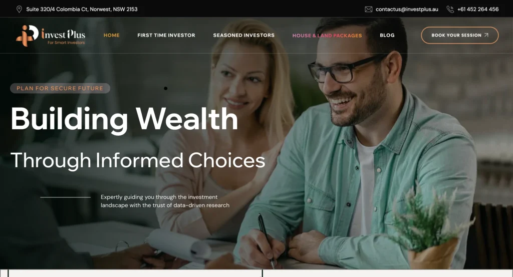 Investplus Original Website home page